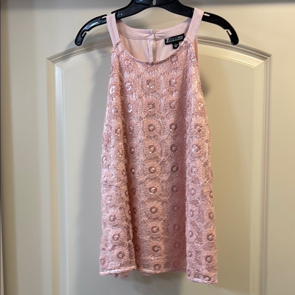 New York & Company Pink Halter Tank Top